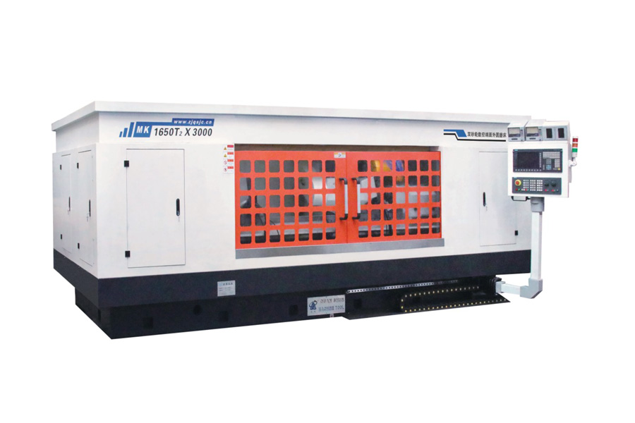 Macchina cilindrica a doppia ruota CNC.